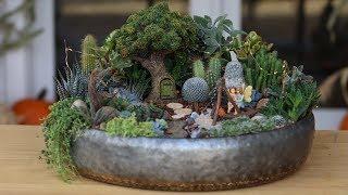 Succulent Treehouse Fairy Garden! ‍️// Garden Answer