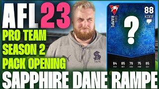 AFL 23 PROTEAM SEASON 2 PACK OPENING PULLS - MISSING SAPPHIRE DANE RAMPE  #AFL23 #PROTEAM #AFL