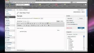 WordPress for Beginners Tutorial: Posting Part 1a