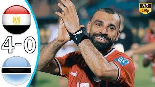 Egypt vs Botswana 4-0 Highlights & All Goals - Afcon Quafiliers 2024 Salah Goal