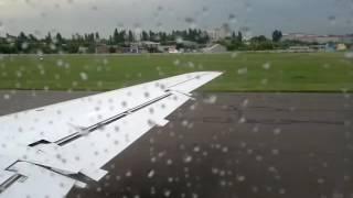 Взлёт самолёта Embraer 145 из Саратова