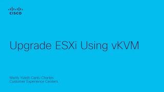 Upgrade ESXi using vKVM