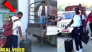 West Indies Cricket Team Loads Their Own Luggage In Small Tempo On Arrival In Nepal - WATCH Video