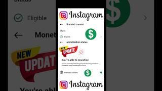 Instagram branded content tool | account monetize #short #shorts #trending #instagram #2025 #insta