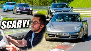 SKETCHY Moment in Porsche 997 S! // Nürburgring