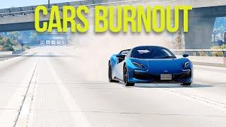 Cars Burnout - BeamNG Drive