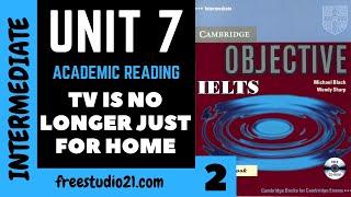 IELTS Intermediate | SB | Academic Reading | текст TV Is No Longer Just For Home -2