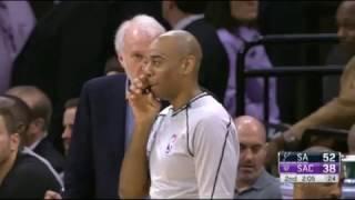 Pop tells Kawhi to throw it to the White Guy