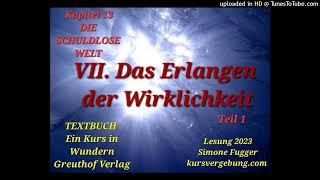 TEXTBUCH K13 VII. Das Erlangen der wirklichen Welt Teil 1 ein Kurs in Wundern Lesung 2023