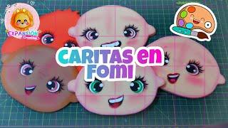 PINTA CARITAS EN FOMI #foami #fomix #manualidades