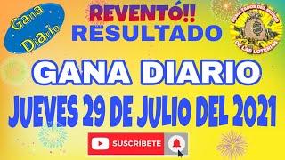 RESULTADO GANA DIARIO DEL DÍA JUEVES 29 DE JULIO DEL 2021 /LOTERÍA DE PERÚ/