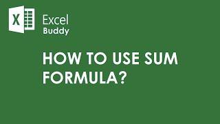 How to use sum formula with Excel Buddy