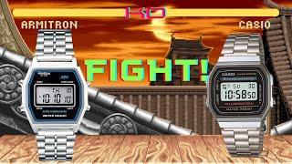 RETRO digital watch SHOOTOUT: Casio A168 vs Armitron Rubik - which comes out on top?