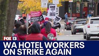 WA hotel workers rally against resort fees | FOX 13 Seattle