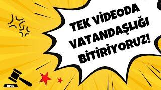 TEK VİDEODA KPSS VATANDAŞLIĞI BİTİRİYORUZ | KPSS VATANDAŞLIK GENEL TEKRAR | SAYILARLA VATANDAŞLIK