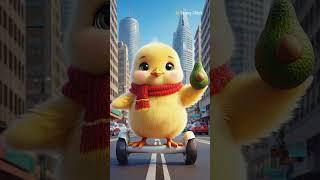The baby chick Sunny's Avocado Secret You Won't Believe! #cute #pets #shorts