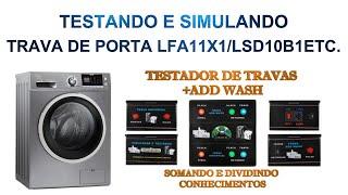 TESTADOR DE TRAVAS + ADD WASH ERRO E30 MIDEA LFA11X1