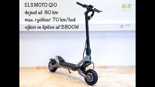 Elektrokoloběžka ELS MOTO Q10, výkon 2800W, Li-on 22Ah (1144Wh), dojezd 80 km, rychlost 70 km/hod