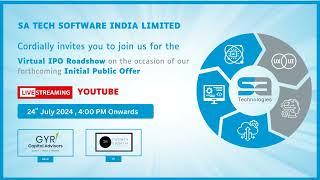 IPO MEET - SA Tech Software India Limited