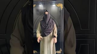 Hijab with niqab style || hijab style by iqra #shortvideo #hijabstyle #hijab