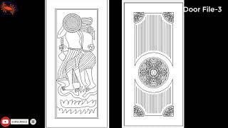 wood carving machine free design  in Artcam l Door part-3 l Shojibcottage