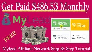 Get Paid $486.53 Monthly With Mylead Affiliate Network