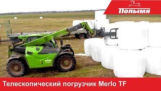 Телескопический погрузчик Merlo Turbofarmer - работа на поле