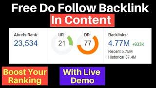 High DA PA Backlink INside Content powerful backlink
