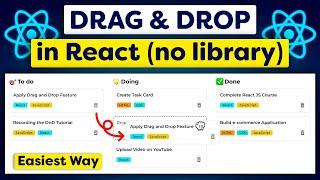 Multiple List Drag and Drop in React [Easiest Way]