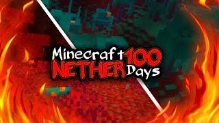 I Tried Surviving 100 Days in The NETHER...