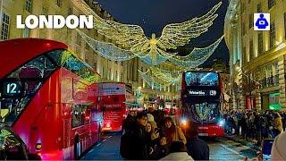 London Night Walk  COVENT GARDEN ️ Soho & Shopping Streets | Central London Winter Walking Tour