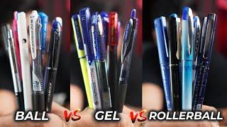 Ball Vs Gel Vs Rollerball Pens  |The Best Pen Choice for different use + Best Pens Recommendation 