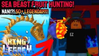 Sea Beast Hunting in King Legacy (50+ Legendary Fruit) Roblox #kinglegacy