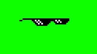 Download  «Meme: Pixel Glasses - Footage on Green Screen»