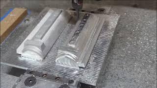 Onefinity CNC Milling machine cutting aluminum parts