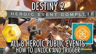 Destiny 2 - All 8 Heroic Public Events - How to Unlock & Activate Heroic Public Events