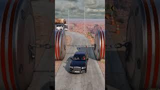 Cars vs Chained Hydraulic Crush - BeamNG.Drive