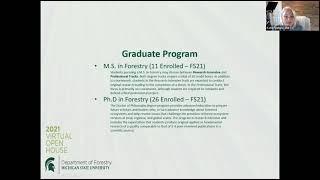 MSU Forestry Graduate Program Overview