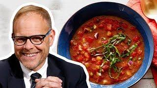 Alton Brown Makes 5-Star Gazpacho | Good Eats | Food Network