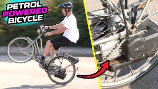 THIS WEIRD BIKE HAS A BUILT IN PETROL ENGINE - WILL IT SHRED?