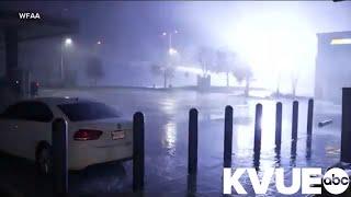 Transformer explodes in Plano, Texas, during storms