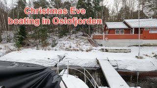 2024 Winter Christmas boating in Oslofjorden with Skilsø 35 Fly