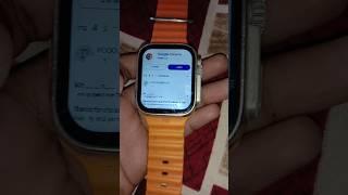 chrome in t800 ultra smart watch me code #trending #bass #shorts #smartwatch #applewatch