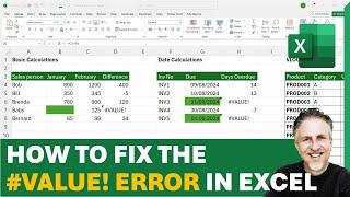 #VALUE! Error In Excel: In Subtraction, Dates, VLOOKUP, XLOOKUP, COUNTIF, COUNTIFS, SUMIF & SUMIFS