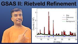 Rietveld refinement of x-ray diffraction data using gsas-2