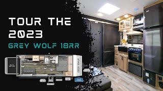 Tour the 2023 Grey Wolf 18RRBL Travel Trailer (Toy Hauler)