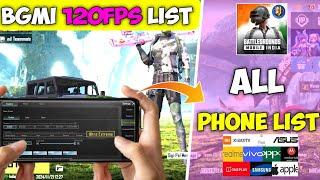 All 120Fps Supported phone List  | Bgmi 120Fps Not Support Problem | Bgmi 120 Fps Not Showing