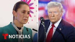 Así dice Sheinbaum que le hará frente al plan de deportaciones masivas de Trump | Noticias Telemundo