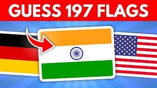 Guess All the 197 Flags of the World! | Guess the Flag Quiz