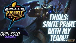 Smite Prime with the TEAM. FINALS. GAME FIVE.|| Odin Solo